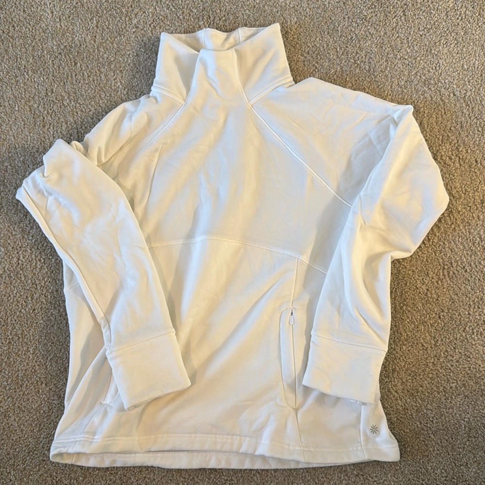 Athleta funnel neck fleece lined sweatshirt